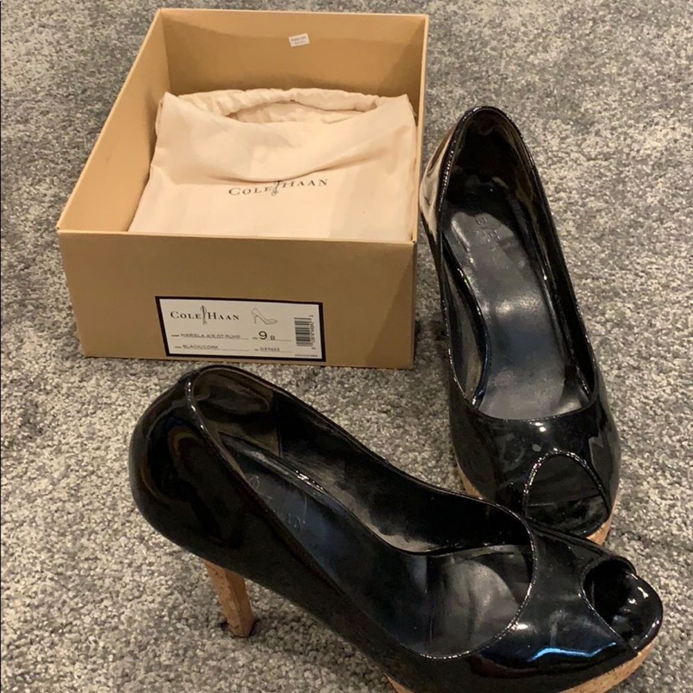 Cole Haan high heel open toe shoe - Picture 2 of 3